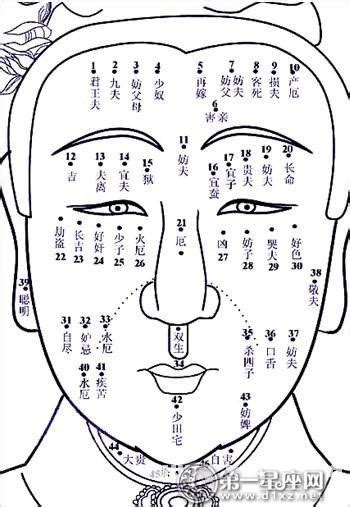 臉上的字|臉上的痣代表什麼,男人女人臉上痣圖解